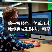 剪一根枝条，简单几步教你完成发财树、鸭掌木的繁殖（图1）